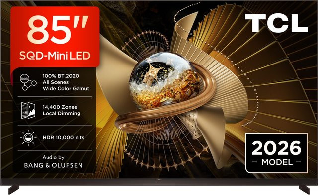 TCL SQD-Mini LED TV 4K UHD Smart Fernseher in Schwarz - Bild 1