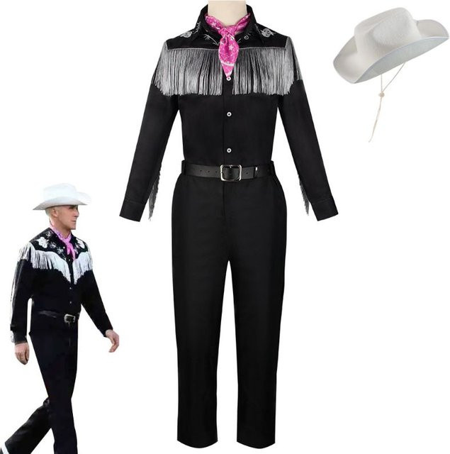 ZOBOTT Barbie Cosplay Kostüm, Herren, Schwarz, Plüsch / Textil - Bild 1