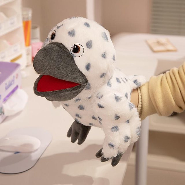 Yiran Health & Beauty Cartoon Tier Plüsch Handpuppe, 35cm, Bunt / Mehrfarbig - Bild 1