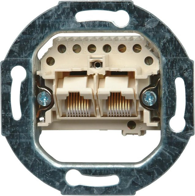 Kopp UAE-Anschlussdose 2x8-polig in Beige für den Einbau - Bild 1
