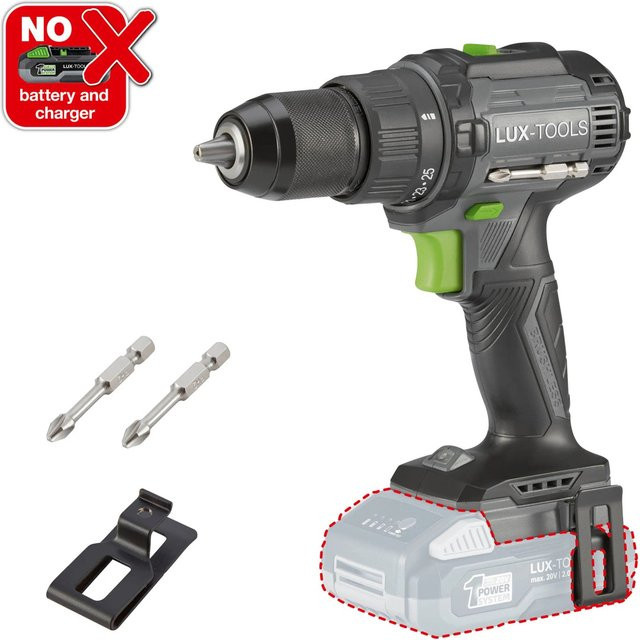 LUX-TOOLS 20V Akku-Bohrschrauber A-BS-20 B in Schwarz - Bild 1
