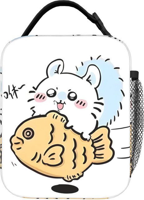Bandai Chiikawa Isolierte Lunchtasche aus Stoff, Auslaufsichere Thermotasche für Essensbehälter, Mehrfarbig, One Size - Bild 1