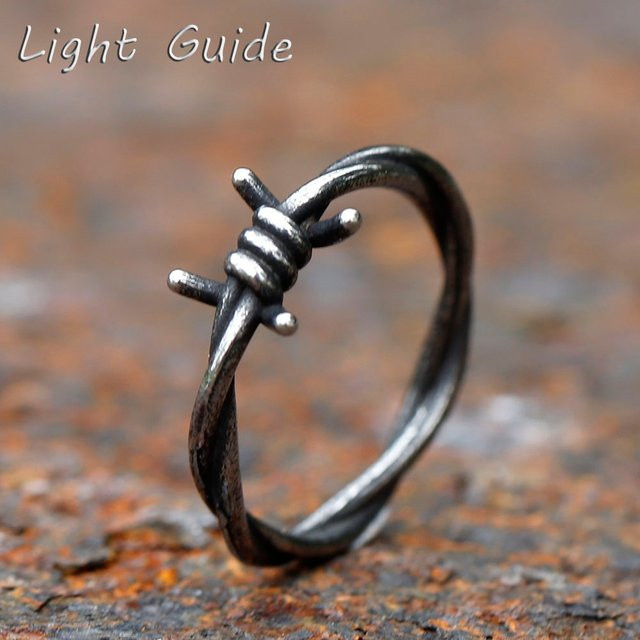 Ring Edelstahl, Vintage, Silber, Unisex - Bild 1