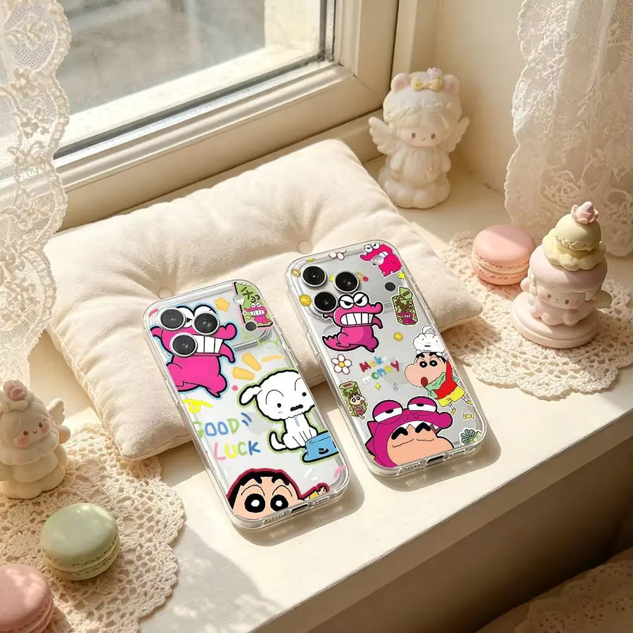 G-Crayon R-Shinchan iPhone Schutzhülle Transparente Weiche Abdeckung für iPhone 17 16 15 14 13 12 11 Pro Max Plus Mini - Bild 2