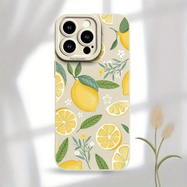 Handyhülle Vanilla Lemon Summer Design mit UV-Druck und 360-Grad-Schutz, Multicolour - Bild 1