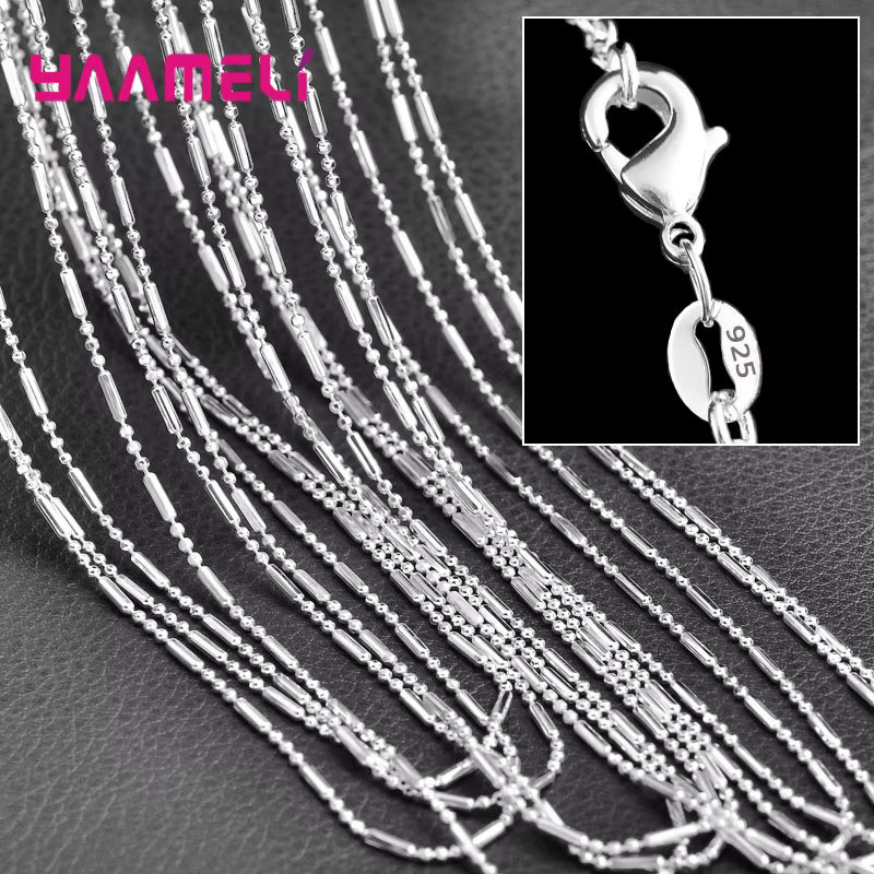 YAAMELI Halskette 925 Silber, Bambus-Kette, Unisex - Bild 2
