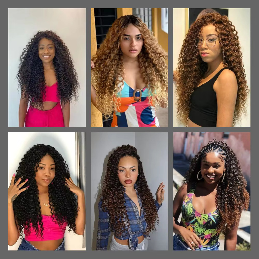 Hair Expo City Deep Wave Twist Crochet Hair, synthetisch, Ombre, Damen - Bild 2