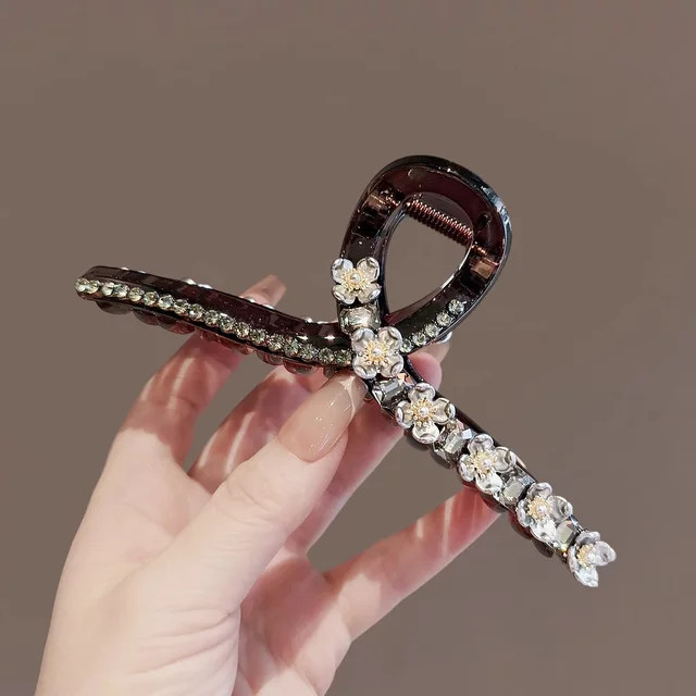 HIYAYZ Haarklammer Strass-Blumen, Damen - Bild 1