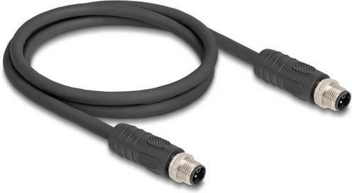 Delock 80514 Sensor-Aktor-Kabel M12 in Schwarz, Länge: 1 m - Bild 1