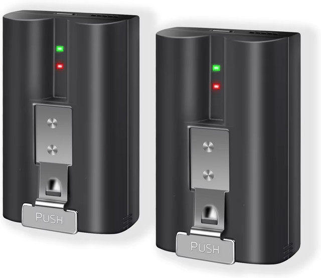 BATTIZ Li-Ionen-Akku 3,65 V 6040 mAh in Schwarz, kompatibel mit Ring Video Doorbell 3/3PLUS/4, Stick Up Cam, Spotlight Cam und Peephole Cam - Bild 1