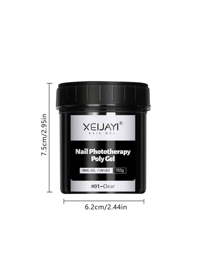 XEIJAYI Poly Nagelgel, White, Glänzend, 150g - Bild 5