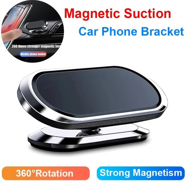 VIKEFON Mini Auto Magnetische Handyhalterung für MagSafe iPhone, Dashboard GPS Halterung in Schwarz oder Silber - Bild 1