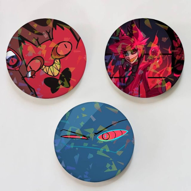 Brosche Anime Prop, Weißblech - Bild 1