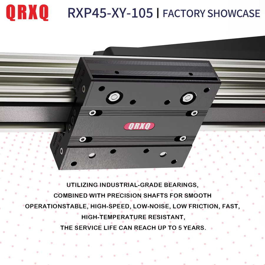 QRXQ Riemengetriebenes lineares Montagemodul RXP-XY-105 mit vertikaler X-Achsen-Montage und 5 kg Tragfähigkeit - Bild 3