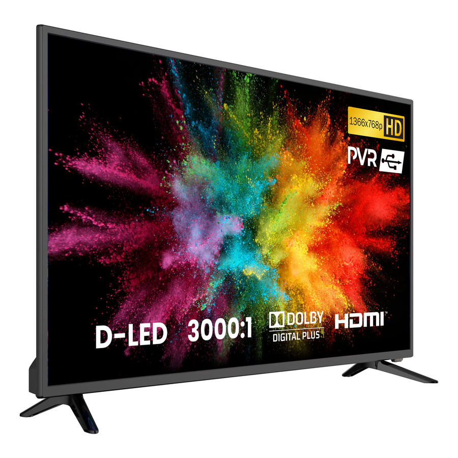 Kiano SlimTV LED-Fernseher 32 Zoll in Schwarz mit HD Ready, HDMI und USB-A sowie PVR-Recorder - Bild 2