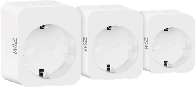 WiZ Smart Plug mit Verbrauchsmessung 3er-Pack, Weiß - Bild 1
