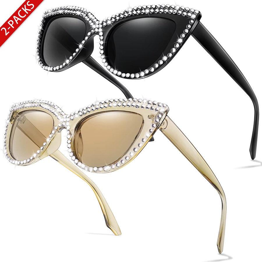 TAMWY Korrektionsbrille Cat Eye, Vollrand, Kunststoff, Schwarz, Damen - Bild 3