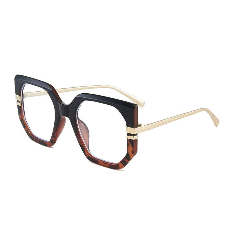 RELEN Korrektionsbrille, Metall, Vollrand, Square, Braun, Damen - Bild 2