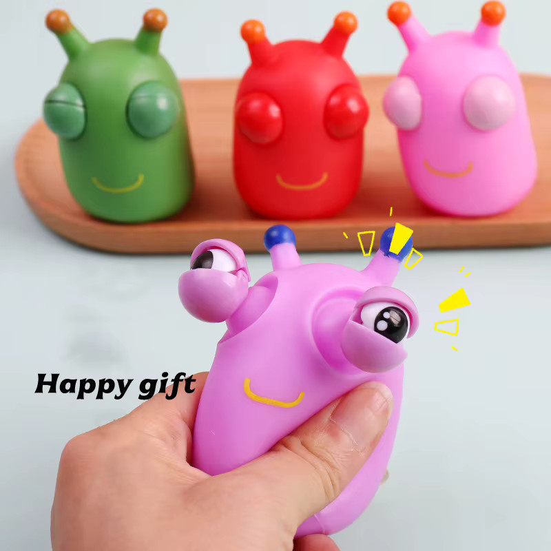 WOHLTAO Grüner Wurm-Quetschspielzeuge, Fidget-Spielzeug, 1-5 Stück - Bild 2