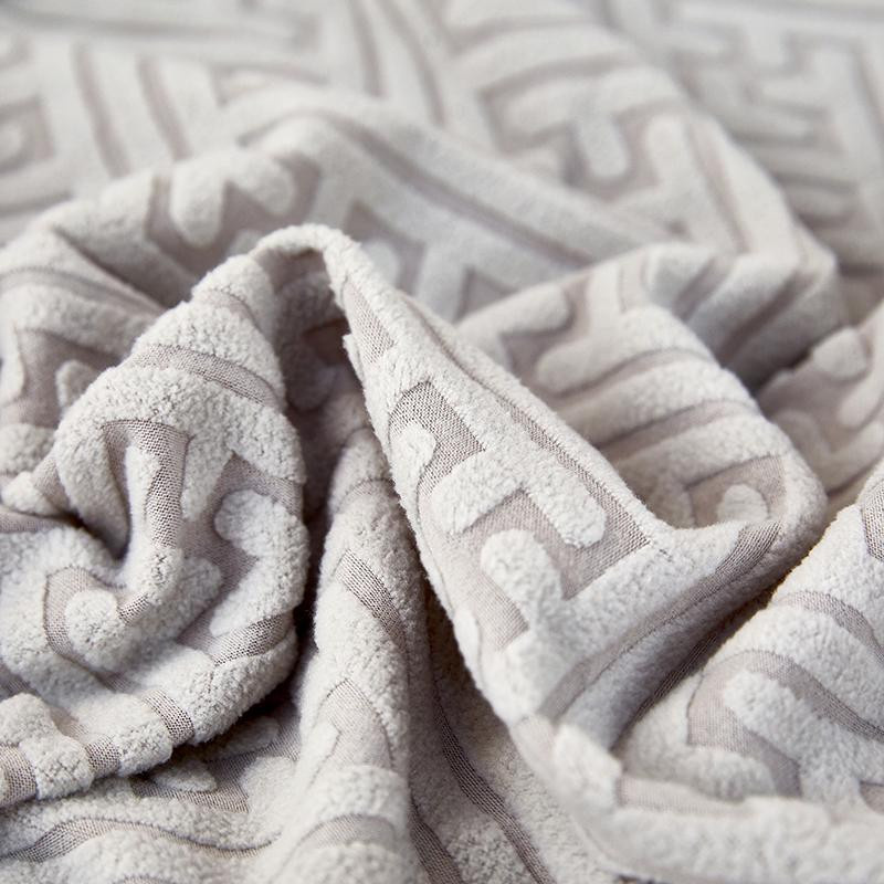 HOMEMOTION Stretch Sofabezug aus Jacquard für 2-Sitzer, verstellbarer Möbelschutz in Dunkelgrau - Bild 1