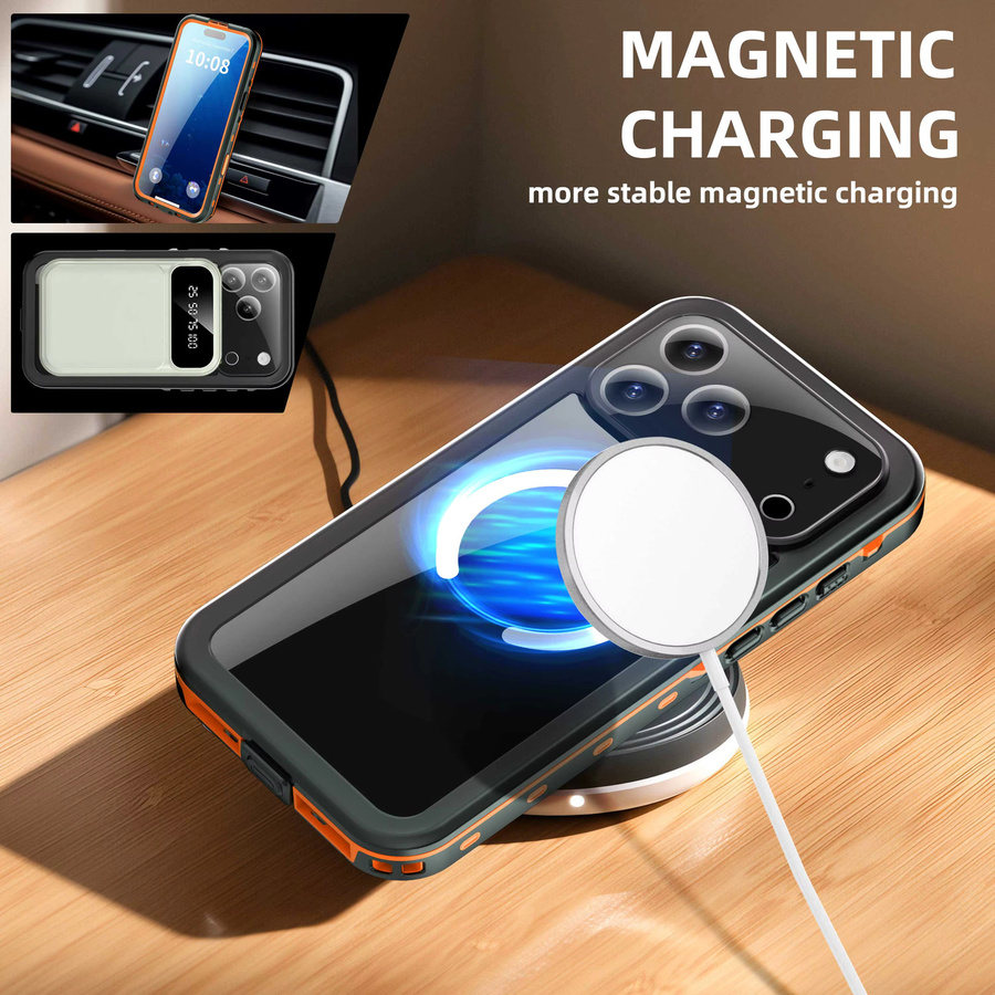 Shellbox IP68 wasserdichte Handyhülle für iPhone 17 Pro Max, iPhone 17 Pro, iPhone 17 Air und iPhone 17, stoßfest und staubdicht, Schwarz - Bild 5