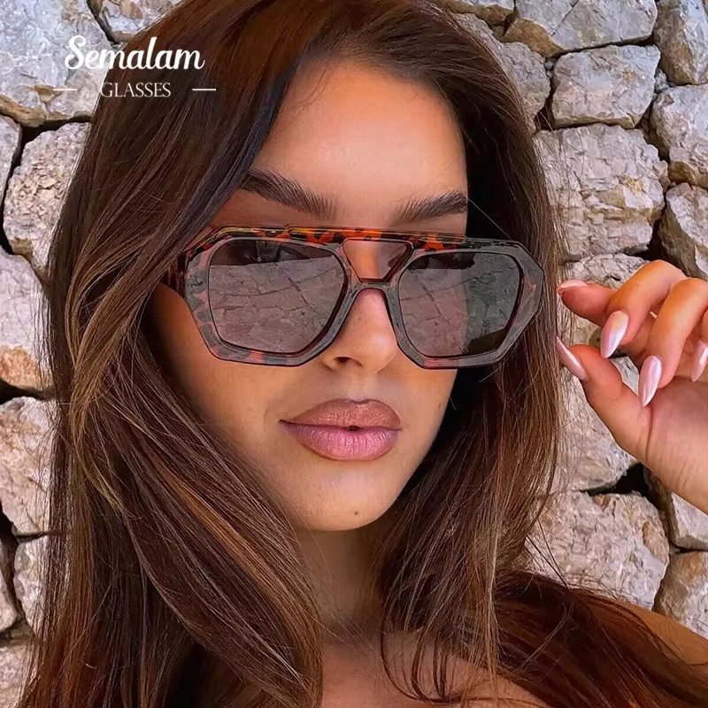 Arvin Sonnenbrille, Vollrand, Square, Leopard Braun, Damen - Bild 4