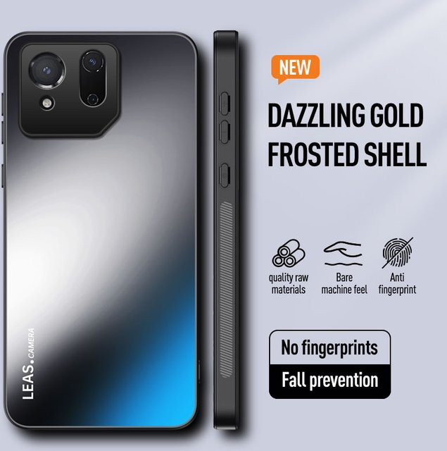 EUCAGR Stoßfeste Handyhülle für Asus ROG Telefon 9, 8, 7 mit matter Rückseite aus TPU und PC, Grau - Bild 1