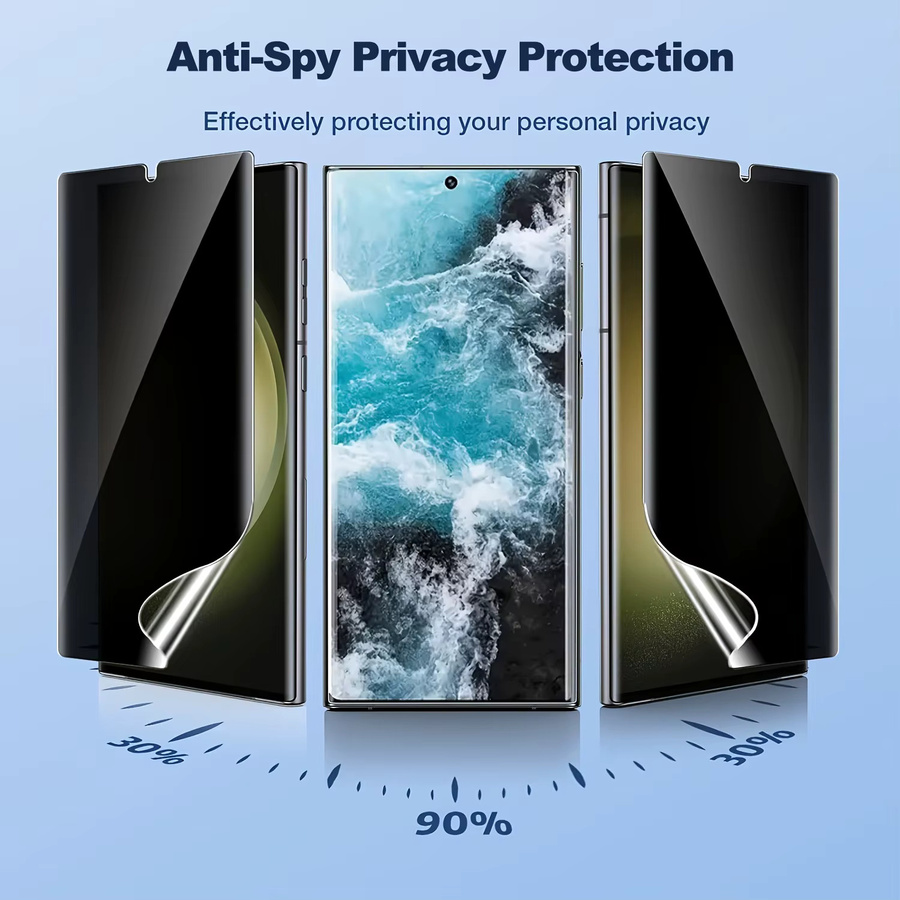 3er-Pack Privatsphäre Hydrogel-Displayschutz für Realme GT2 GT3 G85 GT5 Pro GT6 GT7Pro Neo7X Neo7 Turbo Anti-Spy Schutzfolie in Transparent - Bild 5