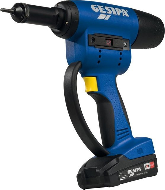Gesipa FireBird Pro CAS Akku-Nietmutternpistole 18V in Blau inkl. 2Ah Akku und Ladegerät - Bild 2