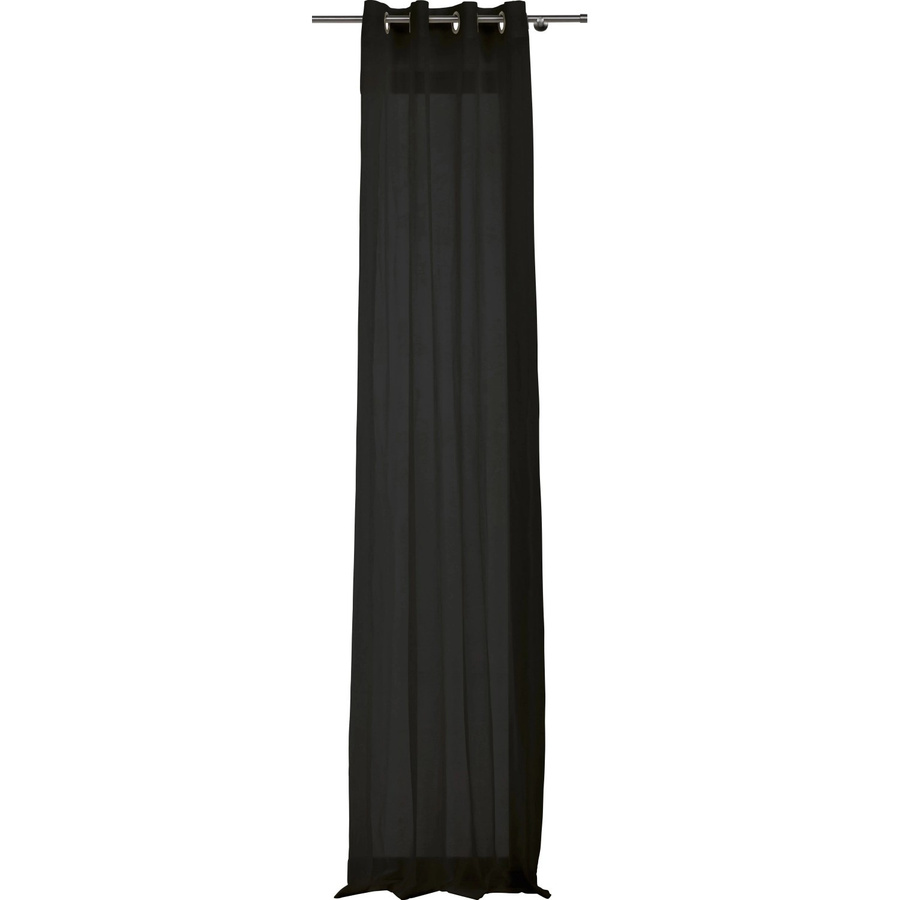 Mydeco Ösenschal Pure Schwarz semi-transparent, B: 135 cm, H: 300 cm - Bild 2