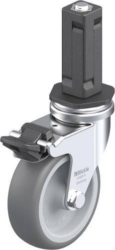 Blickle LRA-TPA 75G-FI-EV03 Lenkrolle mit Feststeller, Rad-Durchmesser: 75 mm, Tragfähigkeit: 75 kg, Farbe: Grau/Silber - Bild 1