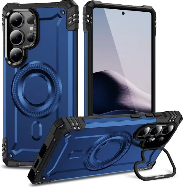 Magnetische Kameraschutzhülle von szHAIyu für Samsung Galaxy S25 Edge S24 Ultra S23 Plus A06 A16 A36 A56 A26 A35 A15 A54 A14 in Rot oder Blau - Bild 1