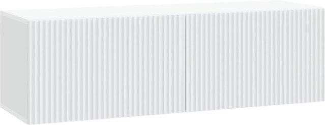 vidaXL Wandmontierter TV-Schrank Weiß aus Holzwerkstoff B/H/T: 98 x 31 x 30 cm - Bild 1