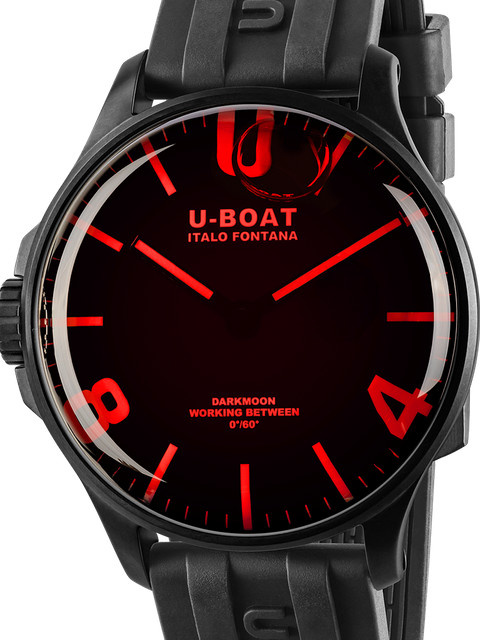 U-Boat Armbanduhr, Quarz, Edelstahl, 44 mm, Schwarz, Herren - Bild 1