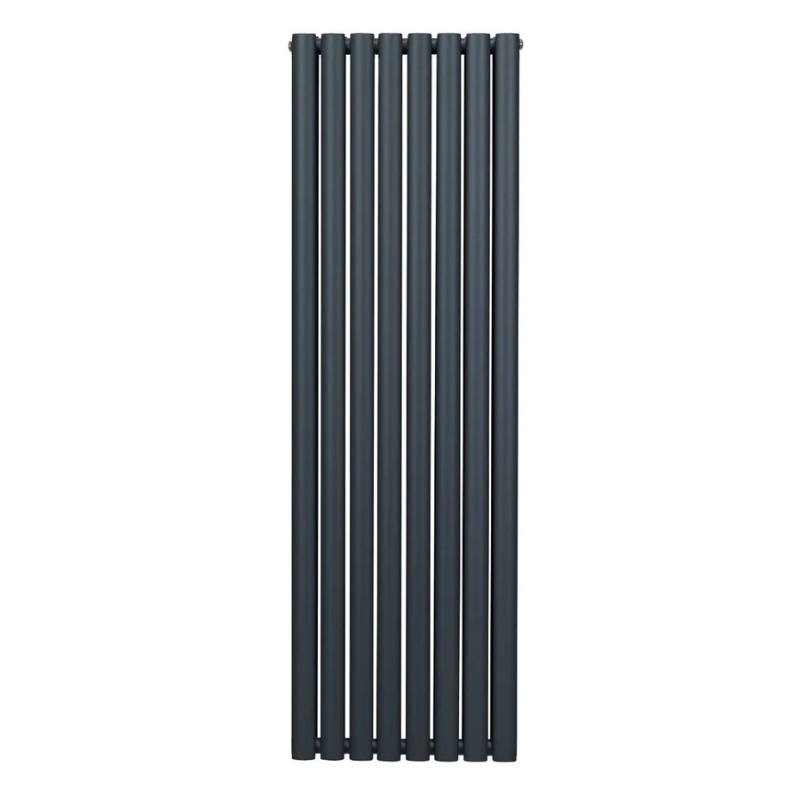 Monstershop Oval Röhrenheizkörper aus Stahl in Anthrazitgrau, Höhe: 160 cm, Breite: 48 cm - Bild 2