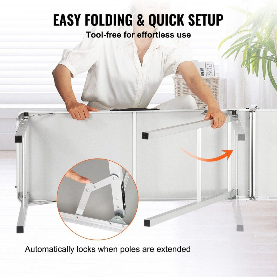Tragbarer Messe Podiumstisch von Buying Solutions, MB in Schwarz, Faltbarer Counter Stand mit Wand für Promotion und Einzelhandel, B/T/H: 198,0 x 38,5 x 88,0 cm - Bild 7