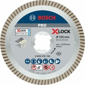 Bosch Diamanttrennscheibe Best for Ceramic Extra Clean Turbo in Silber, Durchmesser: 125 mm, Bohrung: 22,23 mm, Dicke: 1,4 mm - Bild 1