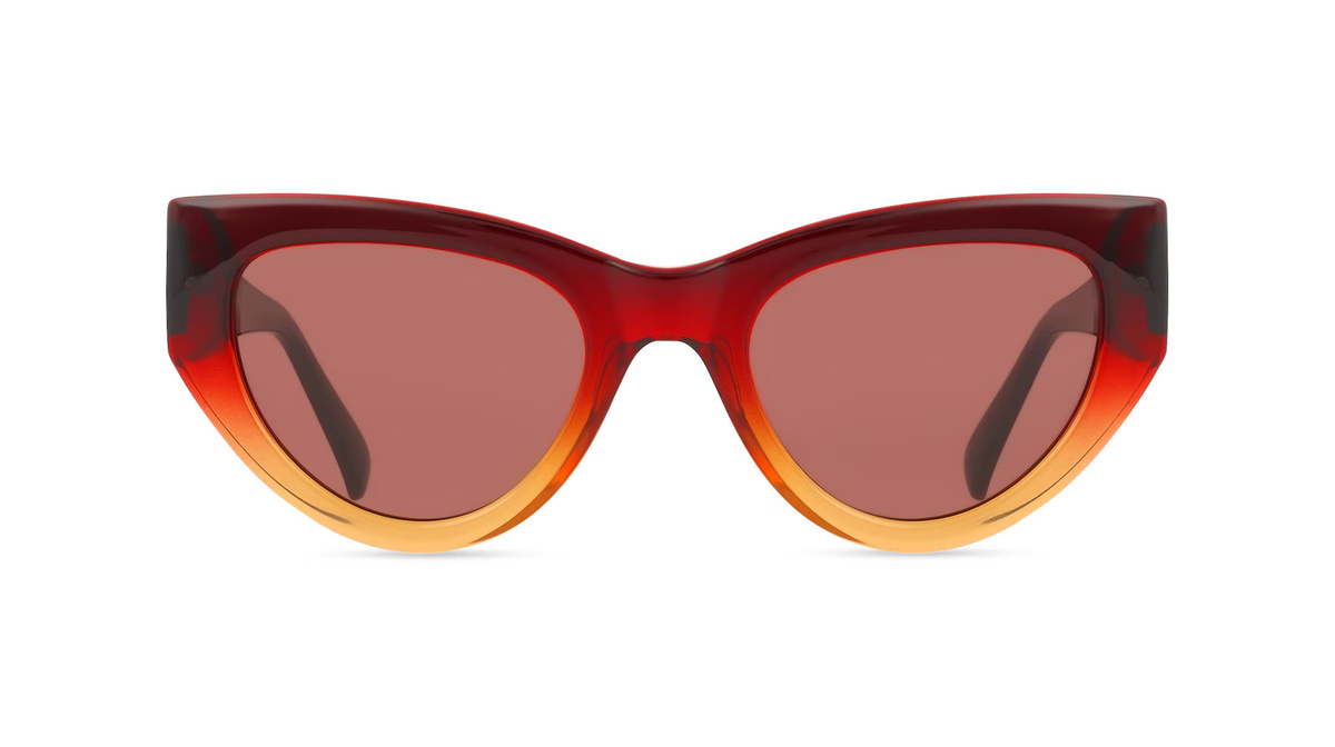 Fielmann Sonnenbrille Butterfly, Acetat, rot, Damen - Bild 1