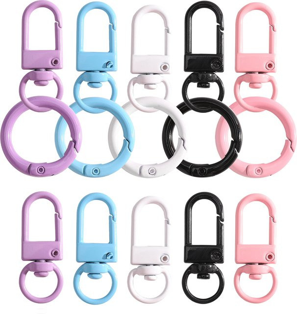 Beadia Schlüsselbund Ring, Bunt, Unisex - Bild 1