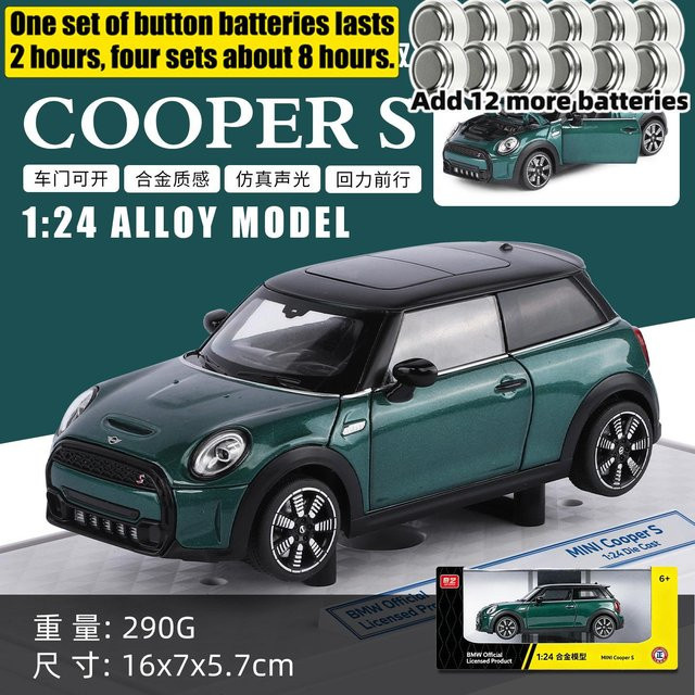 Linyi Toy Car Mini Cooper S F56, Modellauto, 1:24, Metall, ab 14 Jahren - Bild 1