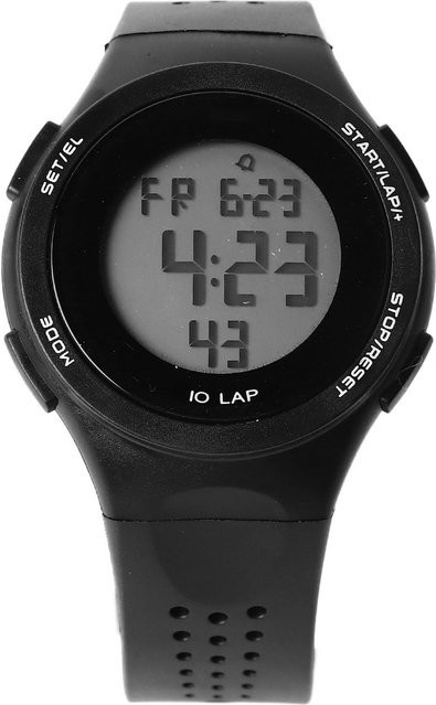 Neoglint Digitaluhr, Kunststoff, Schwarz, Wasserdicht, Unisex - Bild 1
