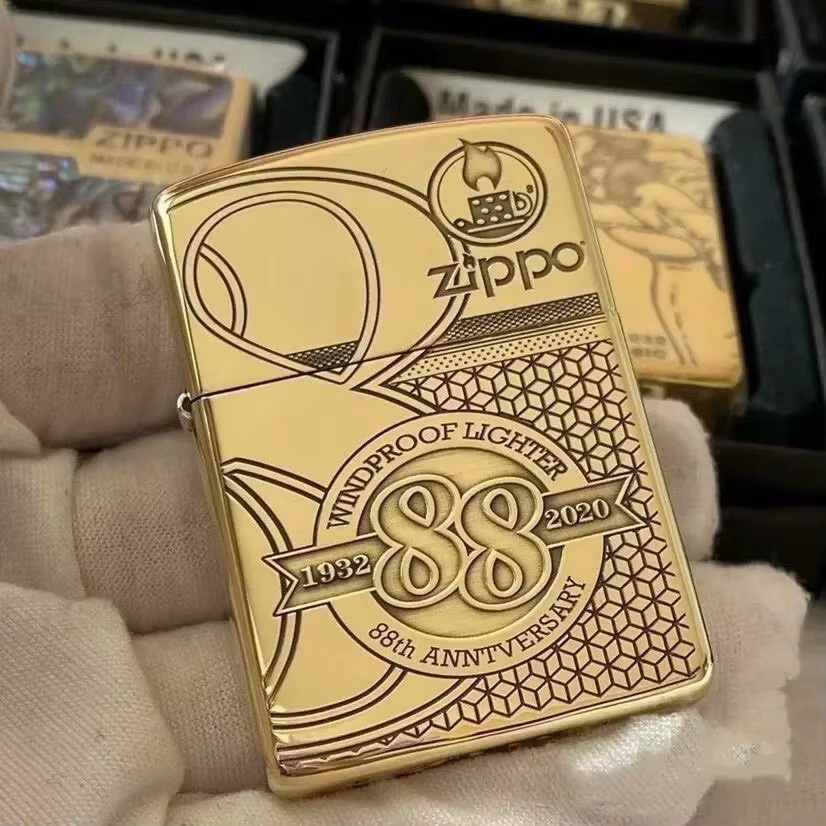 Zippo Rare 88th Anniversary Edition Golden Armor Windproof Collection in Gold mit Karton - Bild 2