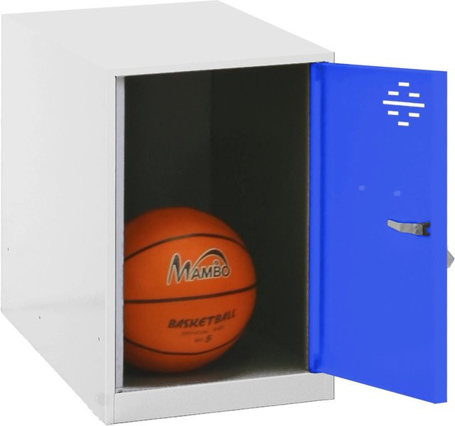 PROREGAL Schließfachwürfel AMEGO Spind Schließfach Garderobe in Blau-Weiß, H x B x T: 47,5 x 30 x 50 cm - Bild 1