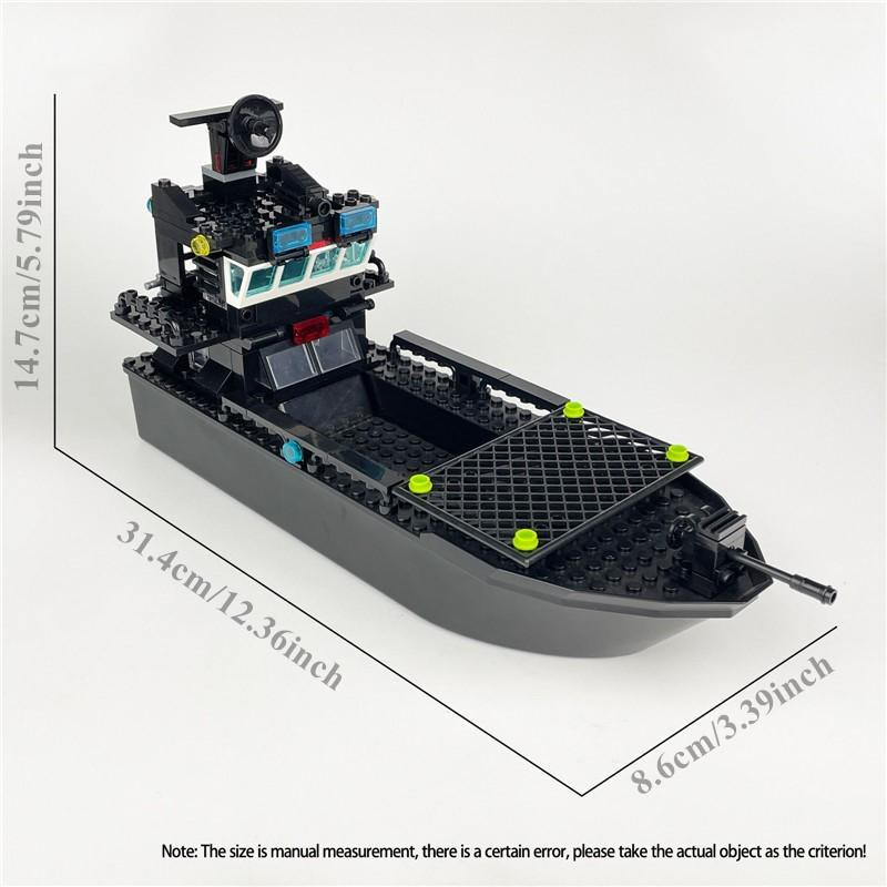 Yiran toy Großes Patrouillenschiff Bausteine Schiffsspielzeug ab 12 Jahren - Bild 4