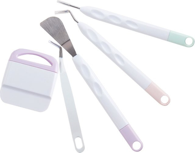 Cricut Vinyl Weeding Tool Set mit Haken für Vinyl-Entfernung, 6 verschiedene Stile aus Kunststoff - Bild 1