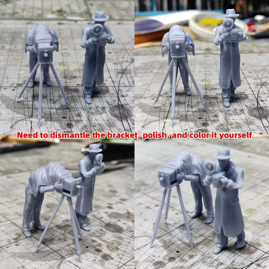 CorMake Figuren Diorama, Modellbausatz, 1:87, Kunststoff, Grau - Bild 2