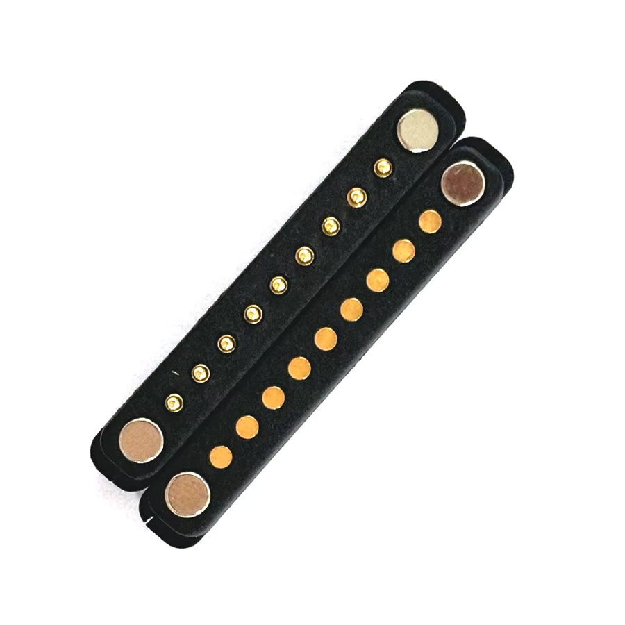 LAJQTAO Magnetischer Pogo-Pin-Stecker DC Federbelastete Buchse Gerade, Schwarz - Bild 4
