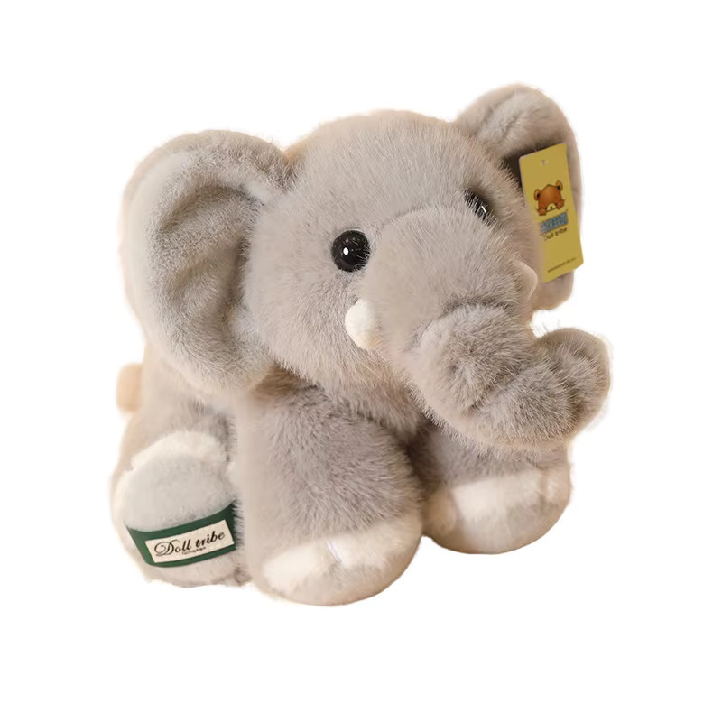 pangcangshu Liegender Elefant Plüschtier, Grau - Bild 6