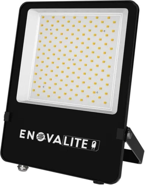 ENOVALITE LED Außenstrahler Flutlichtstrahler 100W 13000Lm 4000K Neutralweiß Schwarz IP65 IK06 - Bild 1