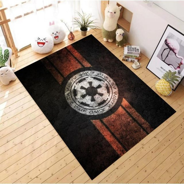 BC-Warm Home Teppich Galactic Empire Rebel Alliance Design, Waschbar und Anti-Rutsch, B: 140 cm, T: 200 cm - Bild 1